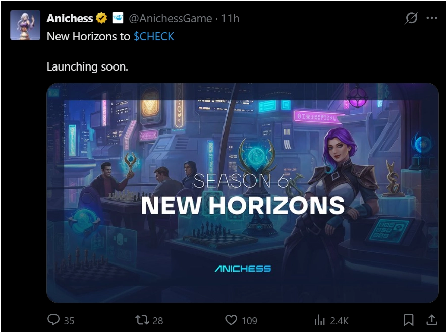 New Horizons Signals Upcoming Changes For Anichess Season 6.