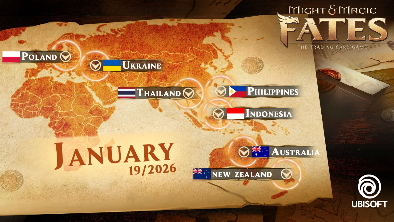 Ight &Amp; Magic Fates Deck-Building Interface With Faction Cards And Hero Progression In Ubisoft's Mobile Tcg