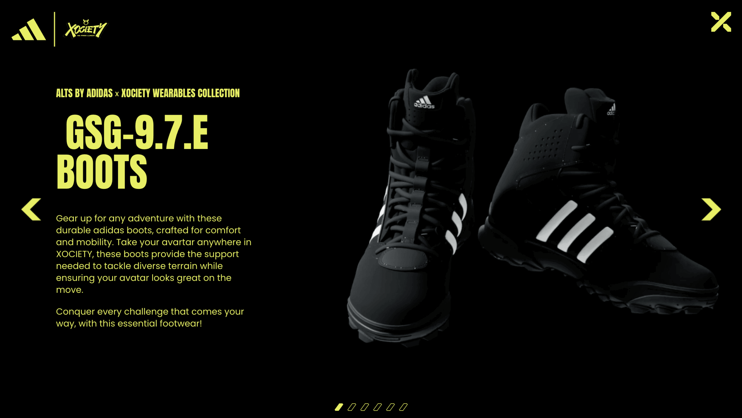 Adidas Xociety Gsg-9.7.E Boots