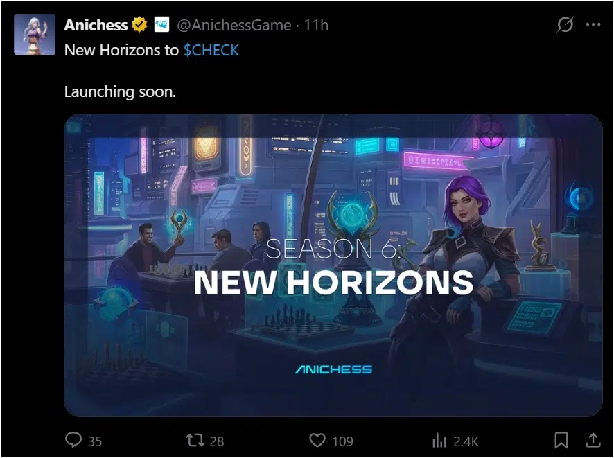 New Horizons Signals Upcoming Changes For Anichess Season 6.