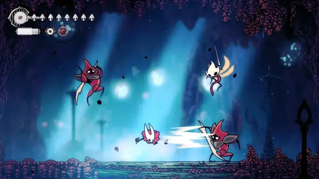 Hollow Knight Silksong Nintendo Switch 2 Game Cover With Metroidvania Adventure In Game Lists Console.