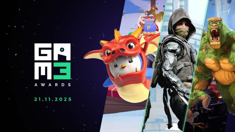 Gam3 Awards 2025 Game Of The Year Trophy Presented To Off The Grid During Web3 Gaming Awards Show In Manila