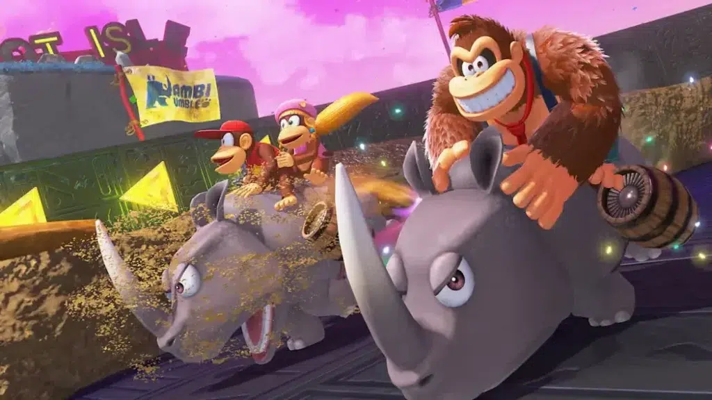 Donkey Kong Bananza Nintendo Switch 2 Game Cover Highlighting Platformer Adventure In Game Lists Console.
