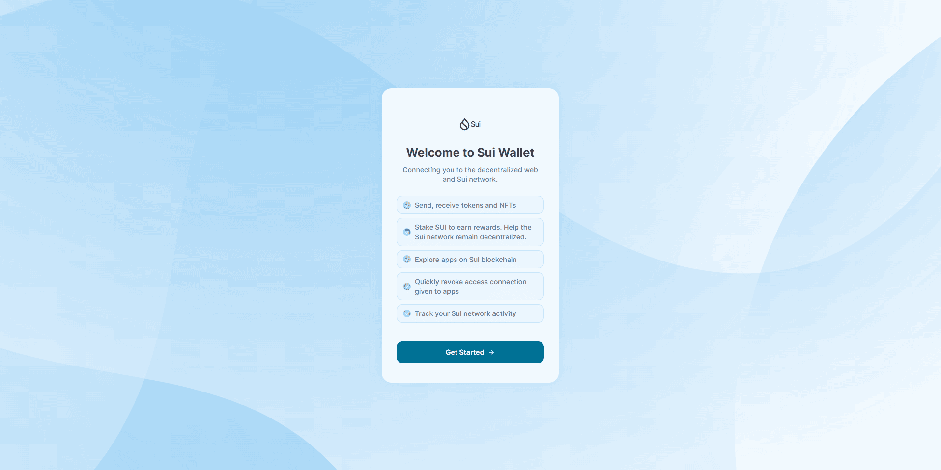 Sui Wallet Install Wallet Getting Started