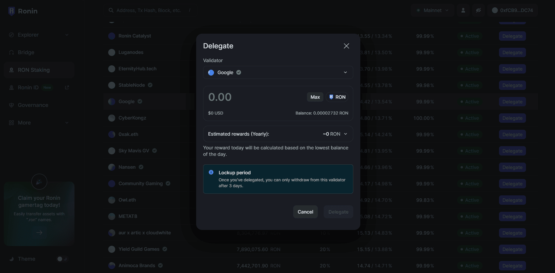 How To Stake $Ron Tokens On The Ronin Network: A Step-By-Step Guide