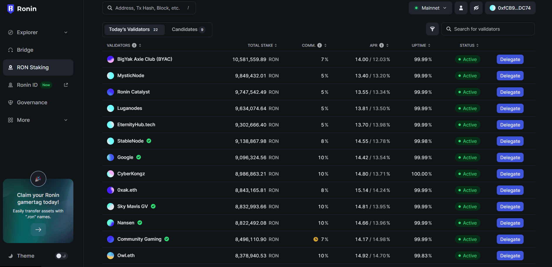 How To Stake $Ron Tokens On The Ronin Network: A Step-By-Step Guide