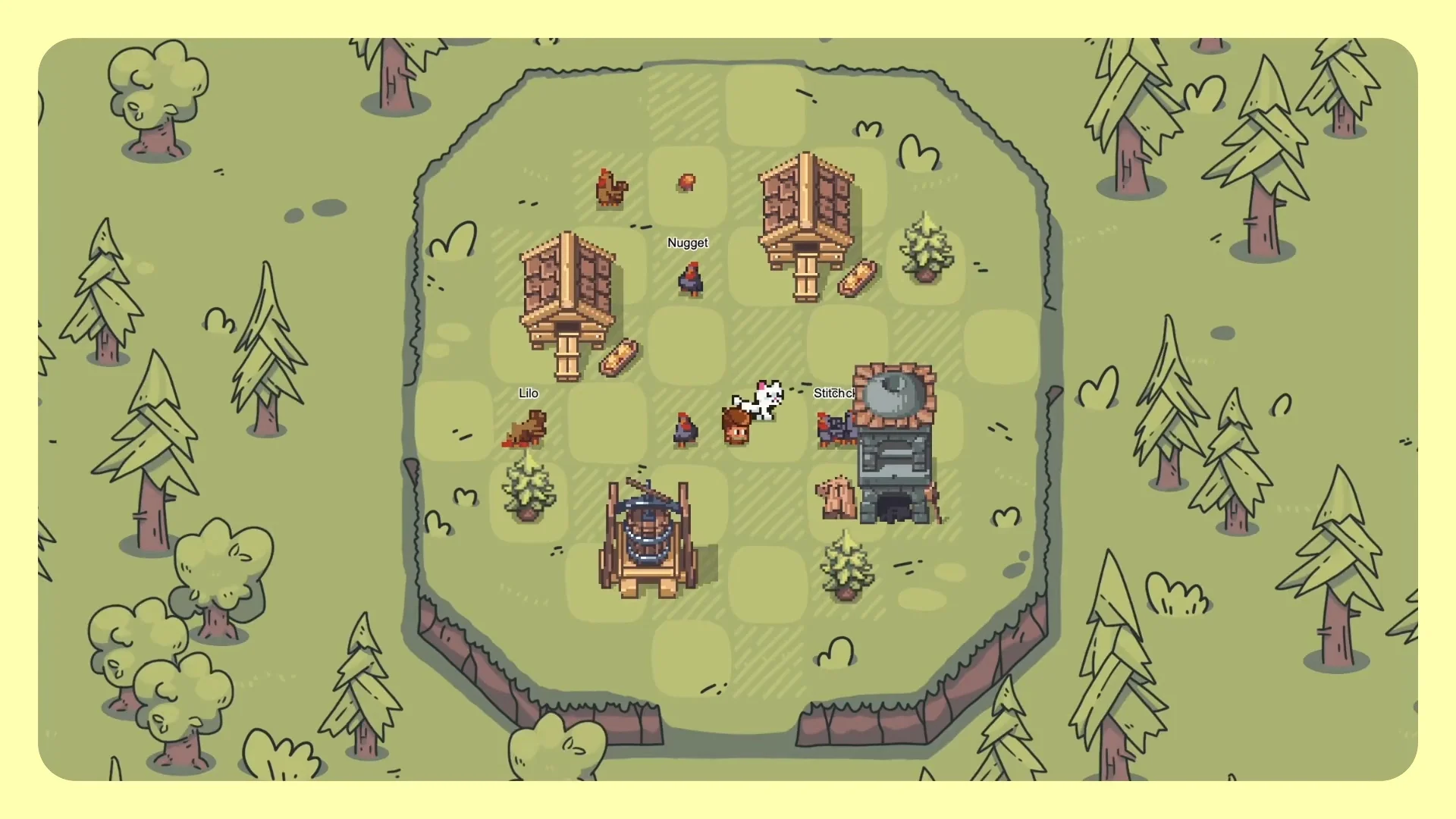 Nomstead Companion Exploration Feature In Web3 Games Showing Resource Gathering, Play To Earn Games Progression Hooks, And Onchain Utility