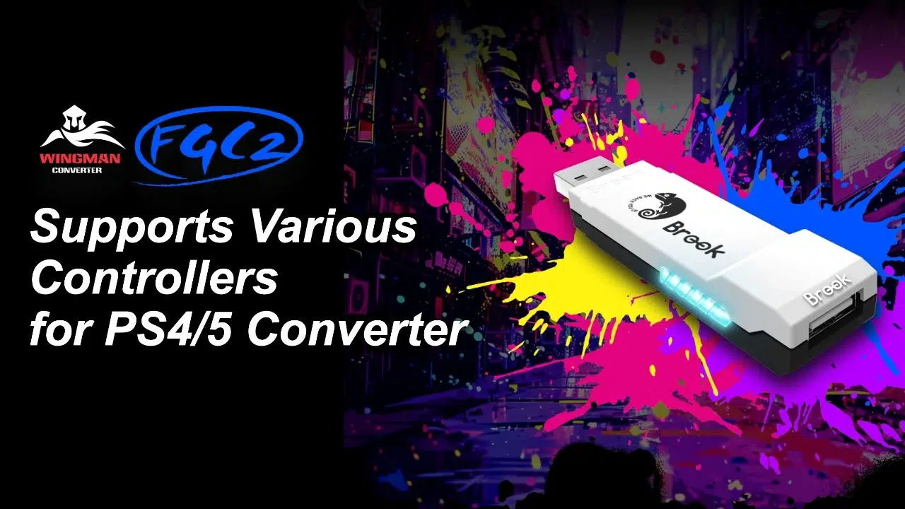 Brook Wingman Fgc Vx Game Converter Supporting Ps5 Ps4 And Pc For Arcade Sticks And Fighting Games