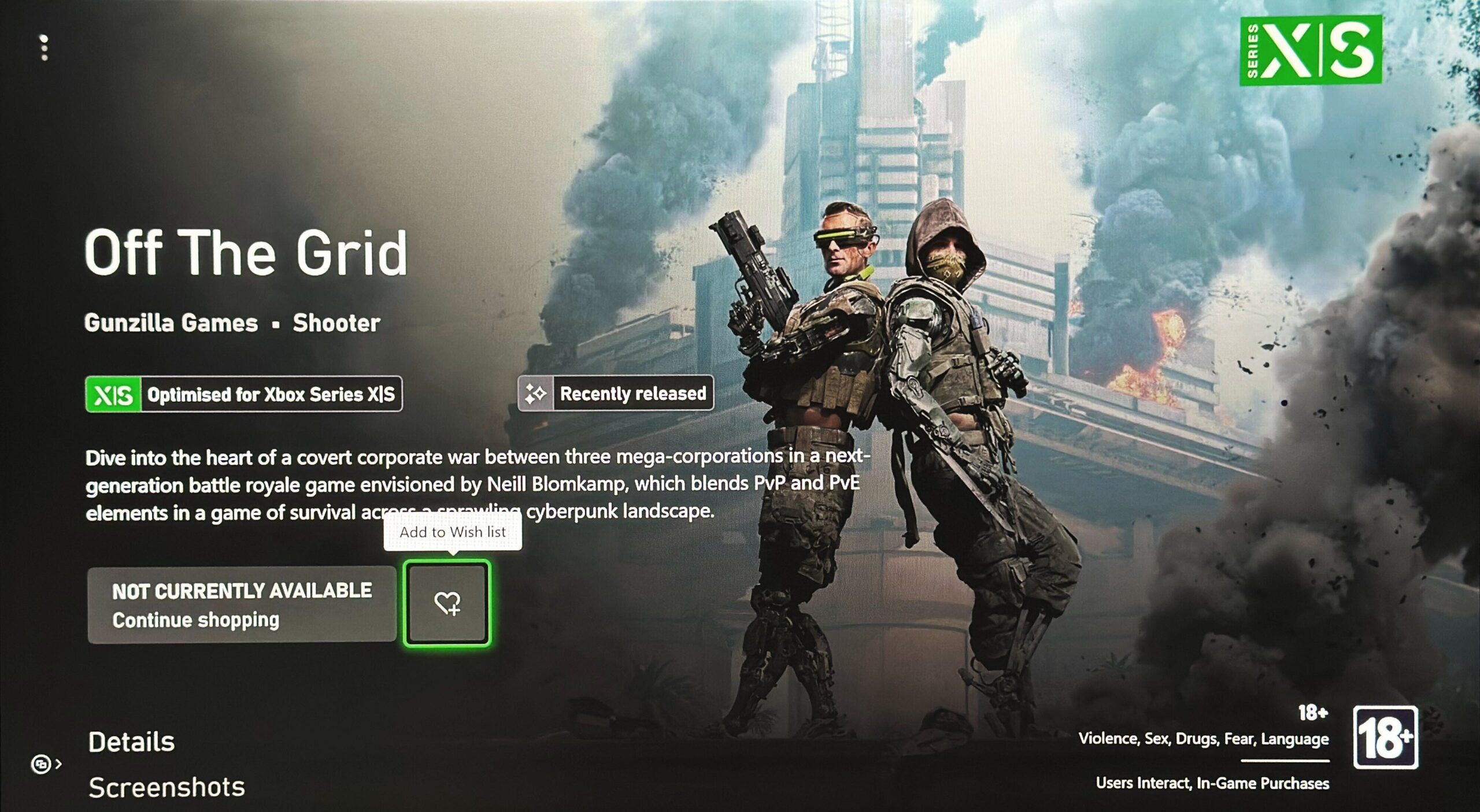 Off The Grid, The First Web3 Game To Surface On Xbox 