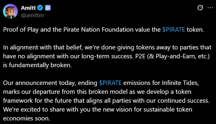Pirate Nation Proof Of Play Ends Token Emissions 1