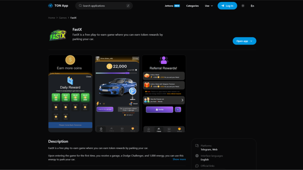 Fastx-Ton-Blockchain-Game