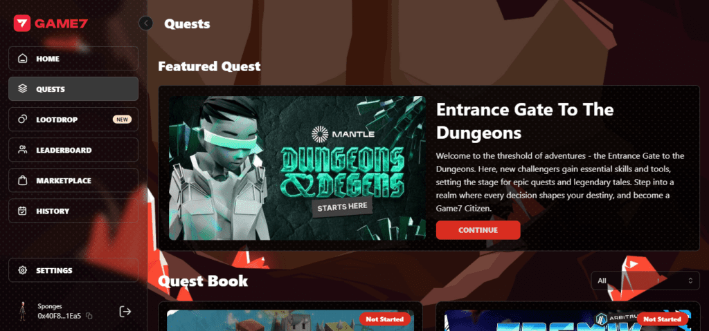 Game7 Dao Mantle Partnership: Win Big With 2M $Mnt Prize Pool Quests