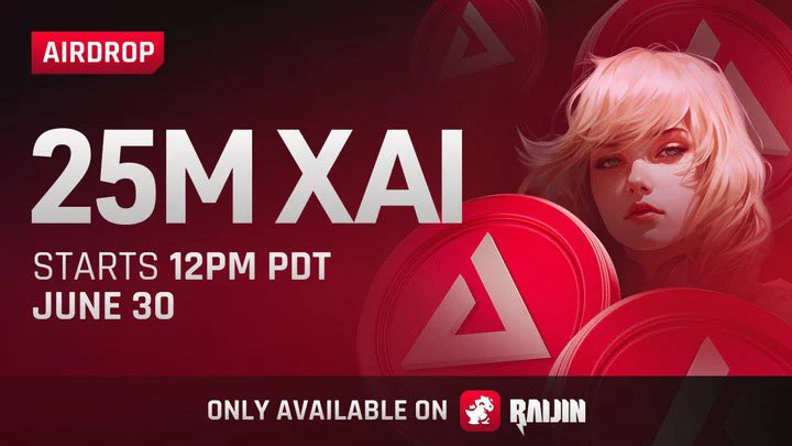 Xai Games Launches 25M Xai Airdrop Via Raijin Platform For Nft Holders