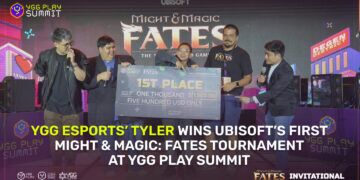 Ygg Esports Player Tyler Receiving First Place Prize At Might &Amp; Magic: Fates Tournament In Manila